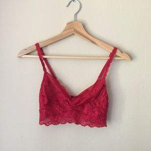 Cosabella 'Never Say Never Sweetie' Bralette - Red - size Medium